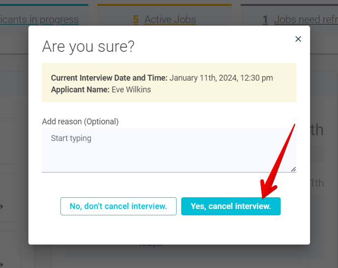 (32) Cancel Interview Pop Up (arrow)