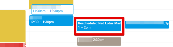 (38) Rescheduled Calendar Event