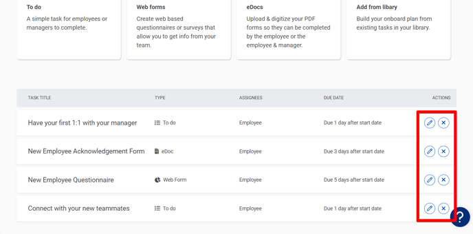 (4) Create Onboard Plan (Tasks Added) (Actions highlights)