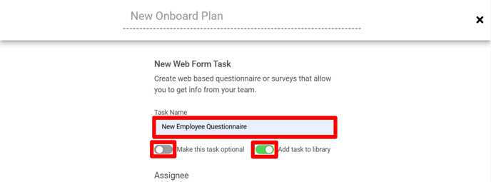 (7) Create Onboard Plan (New Web Form) (Top) (highlights)