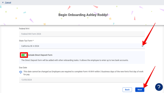 (7) OB&TM ROF - Begin Onboarding (Employment Forms) (bottom) (highlights)