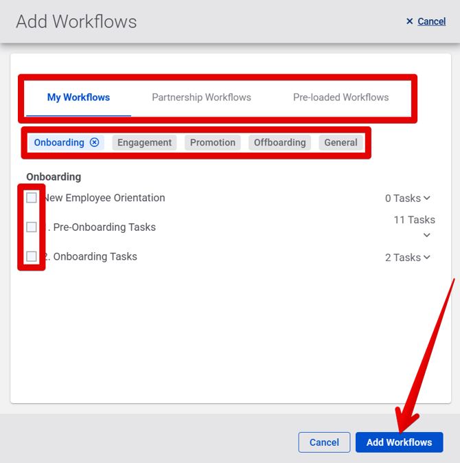 Add Workflows drawer (10.15.25) (highlights)