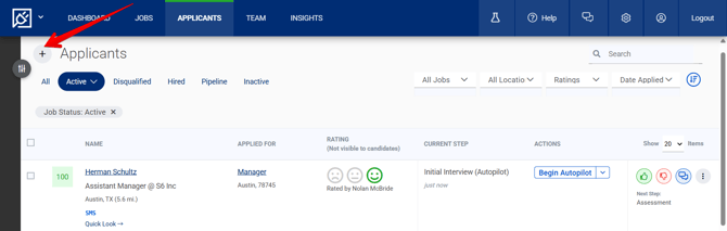Applicants Page (3.14.25) (App Ratings Visible) (Plus arrow)