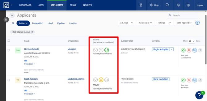 Applicants Page (3.14.25) (App Ratings Visible) (box highlight)