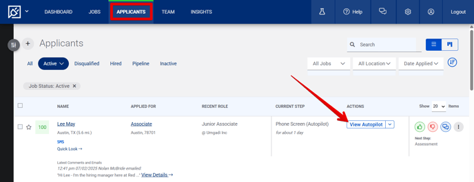 Applicants Page (7.2.25) (View Autopilot available) (highlights)