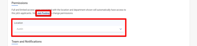 Create New Job (9.14.24) (Hiring Settings tab) (Permissions) (highlights)