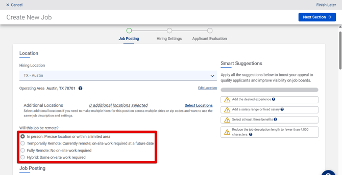 Create New Job - Job Posting (10.15.25) (No OB) (Location selected) (Remote highlight)
