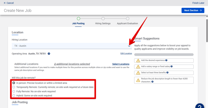 Create New Job - Job Posting (10.15.25) (No OB) (Location selected) (v2) (Location and Remote highlights)
