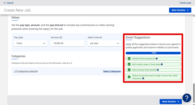 Create New Job - Job Posting (10.15.25) (Salary + Categories + Complete Smart Sugg) (Smart Suggestion highlight) (9)