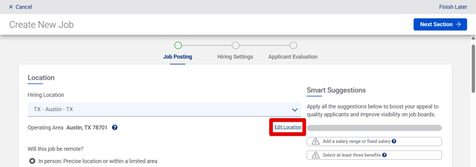 Create New Job - Job Posting (State Farm) (12.11.25) (Location) (Edit Location highlight)