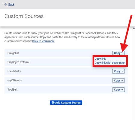 Custom Sources drawer (3.27.26) (Copy drop-down) (highlights)