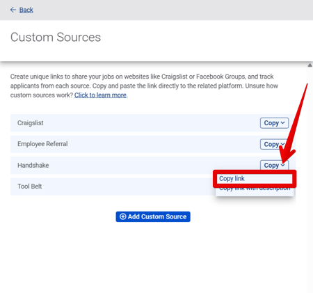 Custom Sources drawer (4.16.26) (arrow + copy link highlight)
