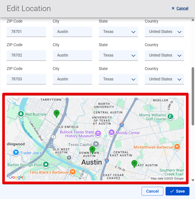 Edit Location drawer (10.14.25) (map) (map highlight) (fixed)