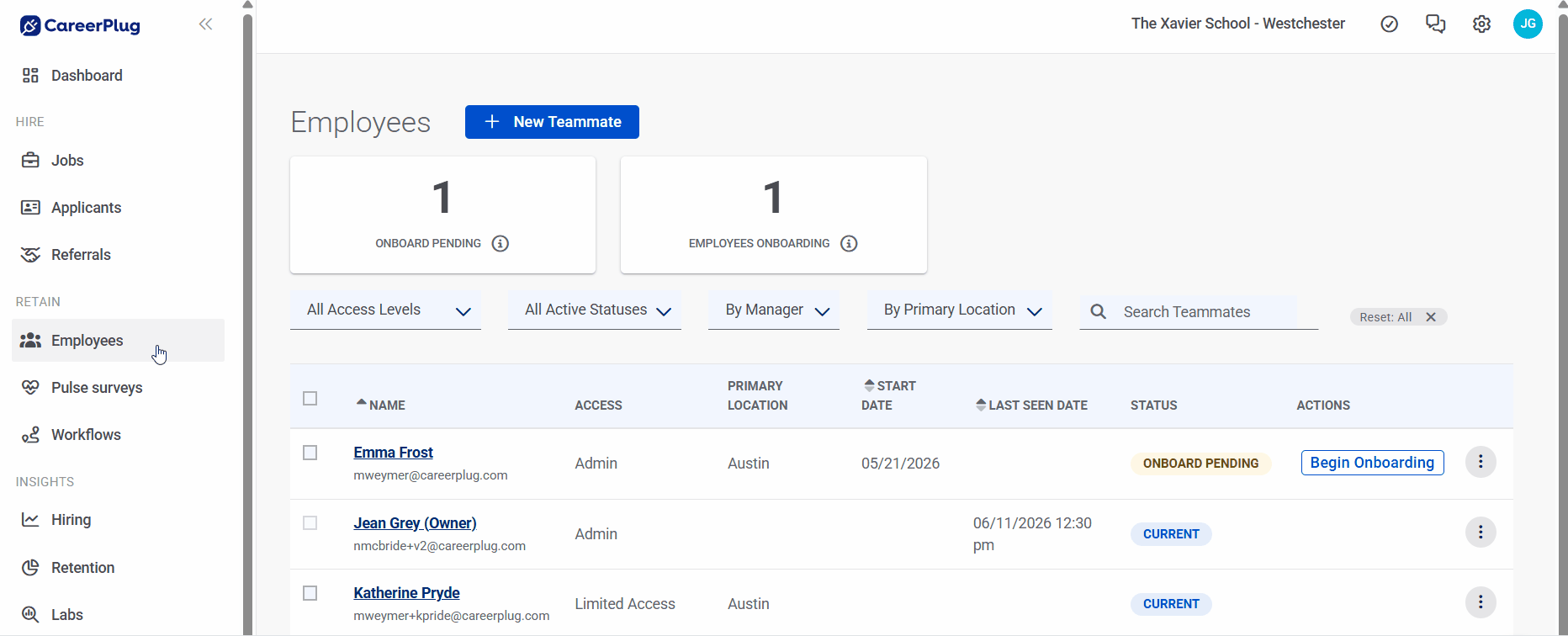 Employees page - Opening Emp Profile to Tasks tab GIF (fixed)