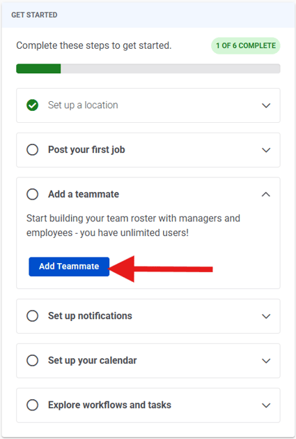 Get started widget [teammate] (1.27.26)