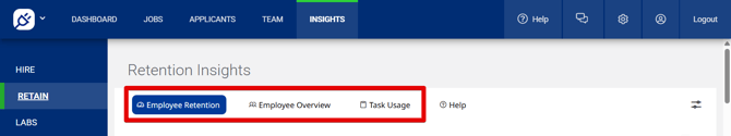 Insights tab (Retain) (tab highlights)