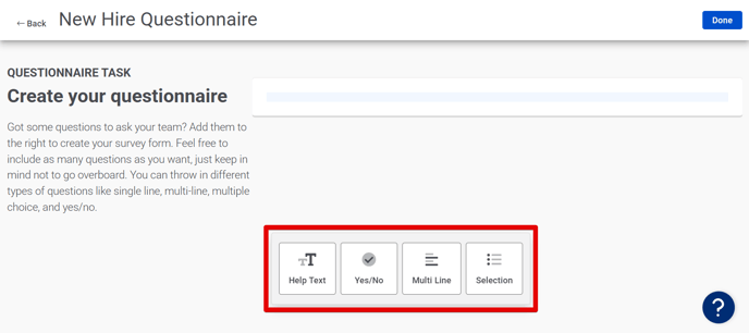 New Questionnaire Task (Create Questionnaire) (5.2.25) (Q Type highlights)
