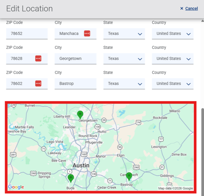Operating Areas [Valid operating area range] (4.16.26)
