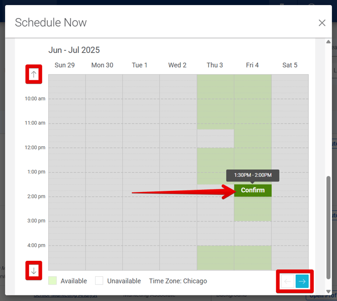 Schedule Now pop-up (Bottom) (highlights)