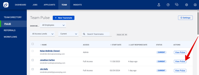 Team - Team Pulse (1.22.26) (View Pulse arrow)
